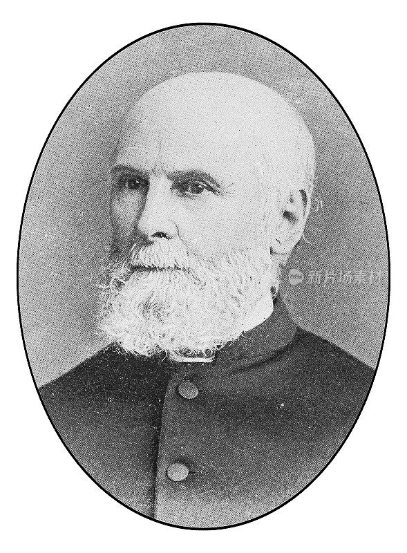 著名纽约人的肖像:Rev Geo Hendric Houghton